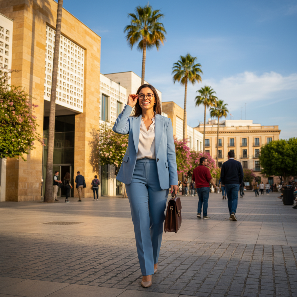 Person looking confident after completing an exam